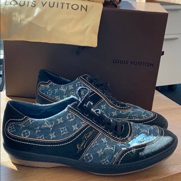 louis vuitton denim shoes